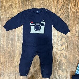 Baby Gap, navy button up